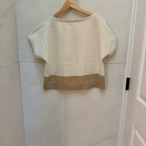 NWOT Anthropologie Daily Practice Super Soft Cream Beige Boxy Sweater Small S - Picture 8 of 8